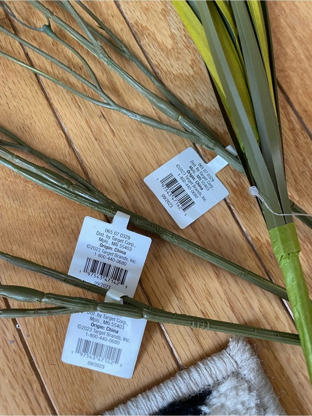 New Threshold Lavender and Cattail Faux Floral Stems - Purple & Brown